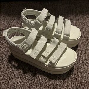 Nike platform sandals